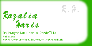 rozalia haris business card